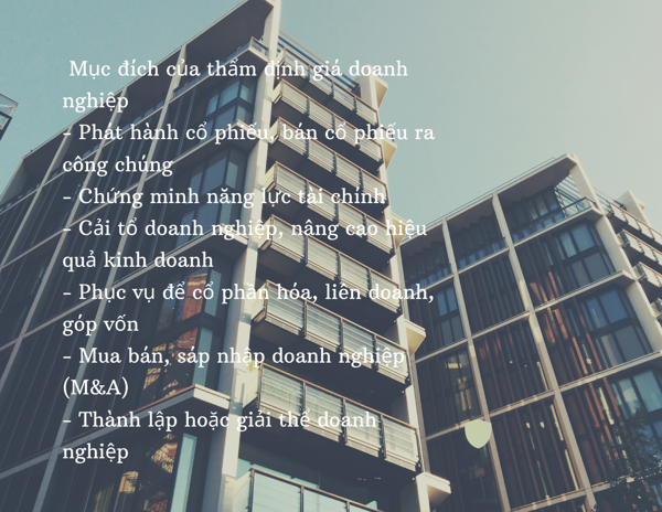 phương pháp tài sản trong thẩm định giá trị doanh nghiệp